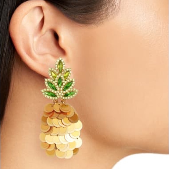 Kate Spade By the Pool Pineapple Drop Earrings - Picture 3 of 7